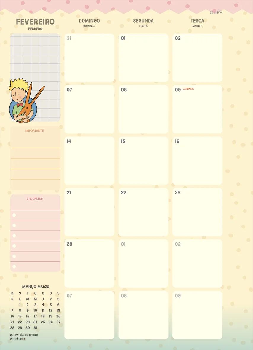 AGENDA PLANEJAMENTO LOMBADA QUADRADA 175X242MM - O PEQUENO PRINCIPE — miniatura 4