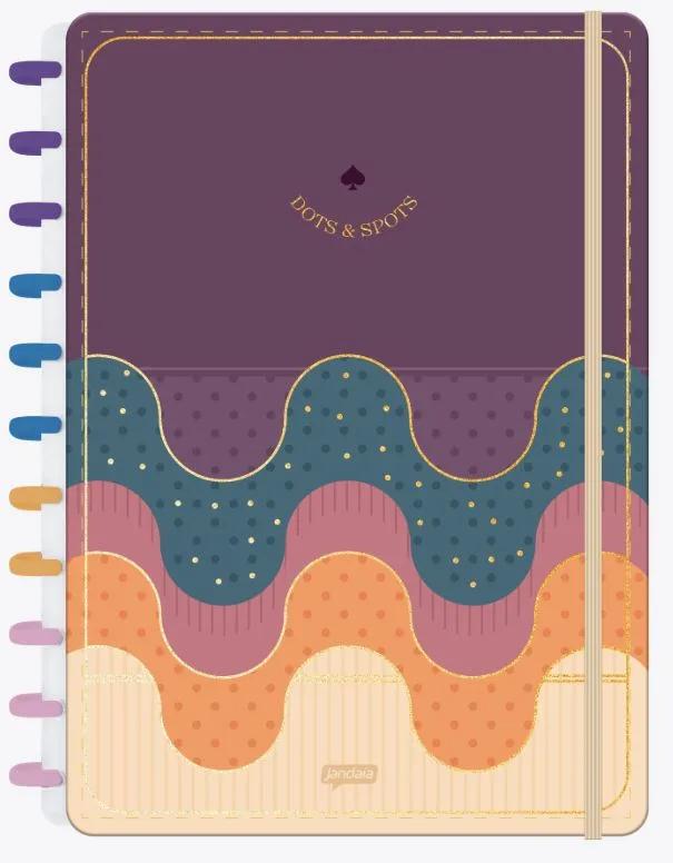 CADERNO NEODISC UNIVERSITÁRIO CAPA DURA 80 FOLHAS - DOTS & SPOTS