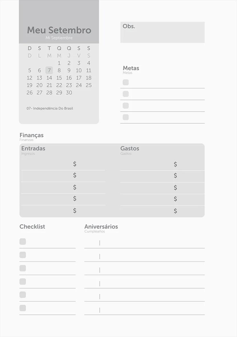 AGENDA DIARIA LOMB QUAD 132X200MM 176 FOLHAS - LIBERTY — miniatura 5
