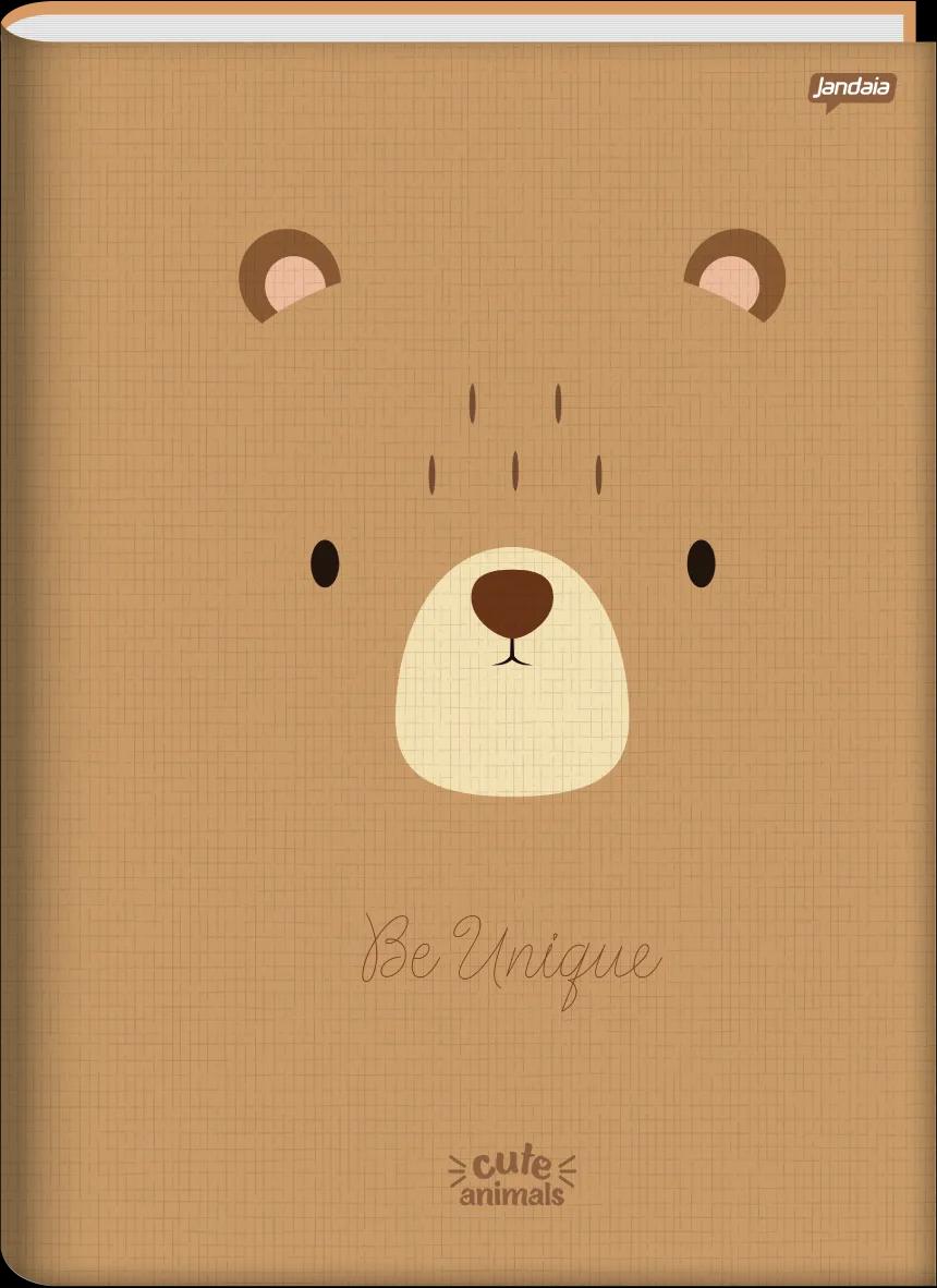 CADERNO BROCHURA CAPA DURA UNIVERSITÁRIO 80 FOLHAS - CUTE ANIMALS — miniatura 3
