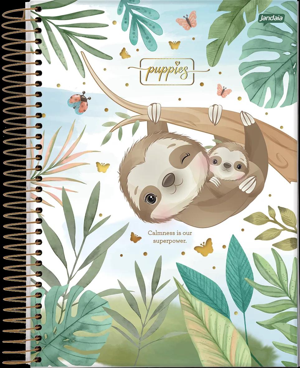 CADERNO ESPIRAL UNIVERSITÁRIO CAPA DURA 10 MATÉRIAS 160 FOLHAS - PUPPIES — miniatura 4