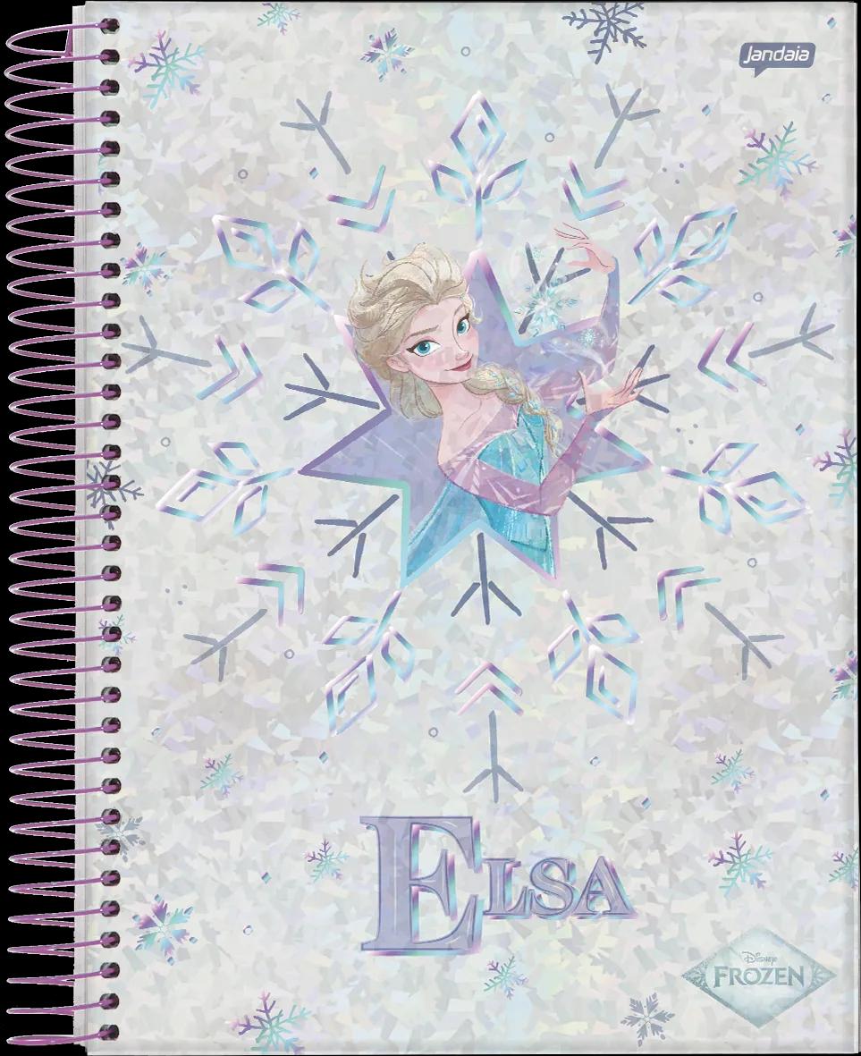 CADERNO ESPIRAL CAPA DURA 1/4 80 FOLHAS - FROZEN — miniatura 3