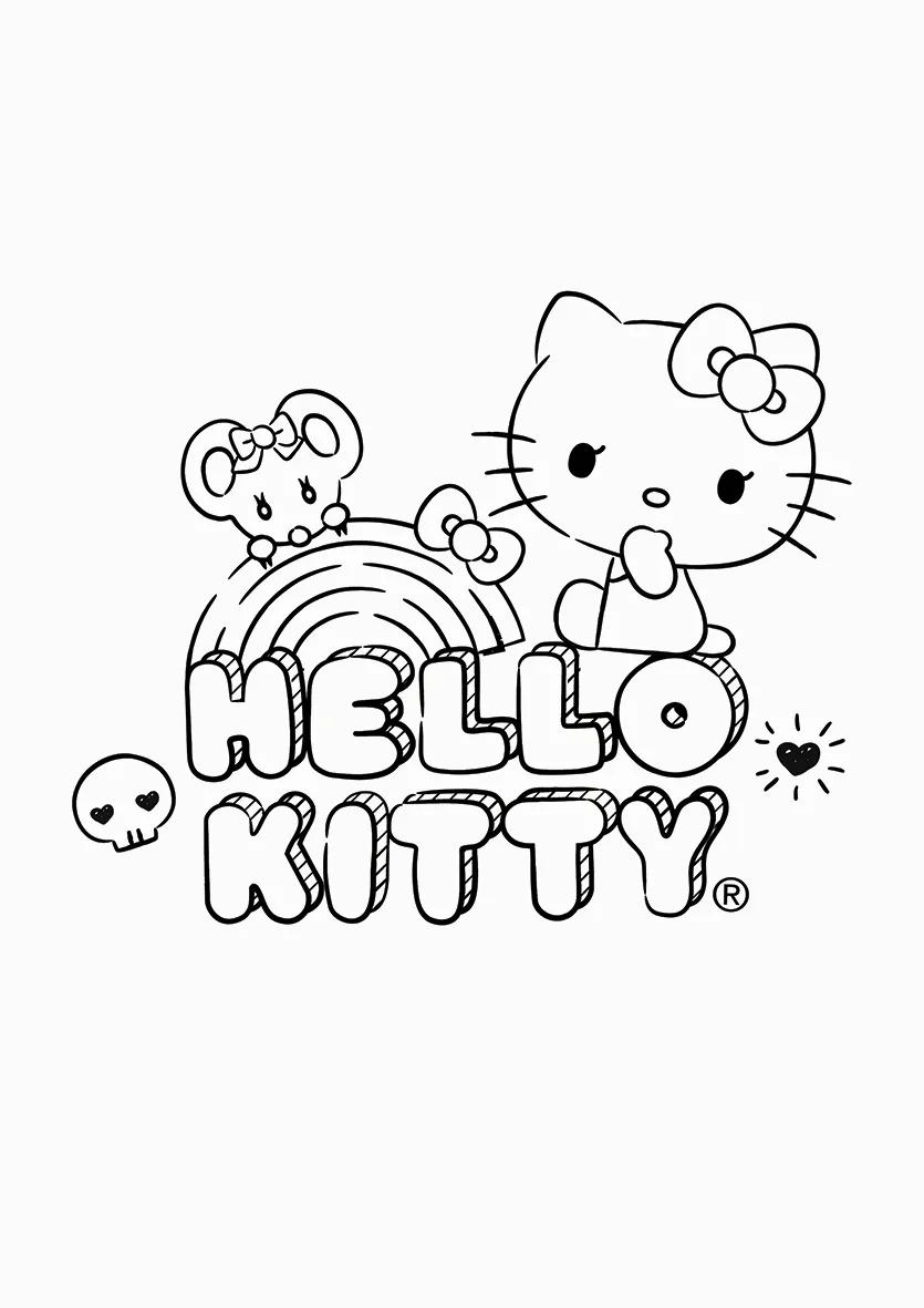 FOLHAS ILUSTRAÇÃO 180G A4 - HELLO KITTY — miniatura 2