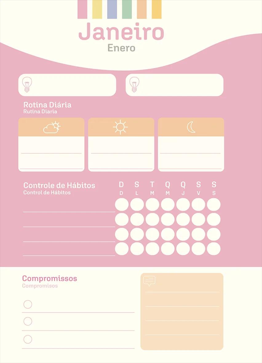 AGENDA DIARIA LOMB QUAD 117X162MM 112 FOLHAS - LA CREME — miniatura 5