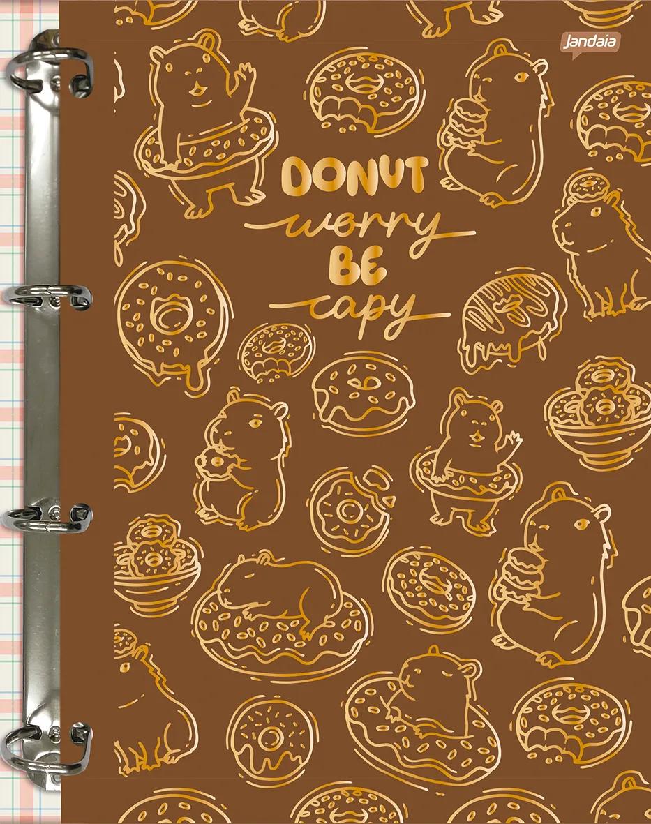 CADERNO UNIVERSITÁRIO CAPA DURA 80 FOLHAS ARGOLADO - CAPYMOOD
