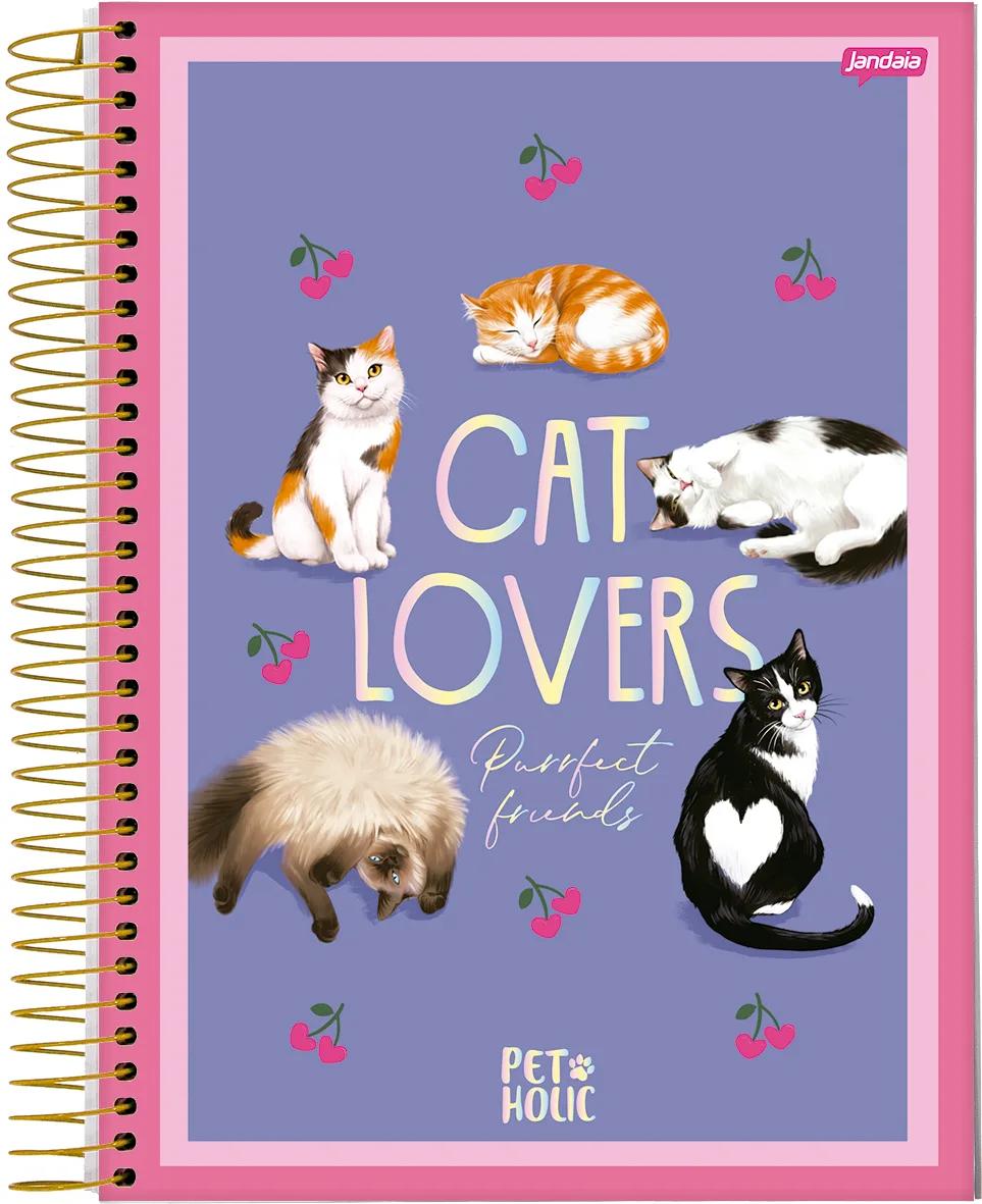 CADERNO ESPIRAL UNIVERSITÁRIO CAPA DURA 15 MATÉRIAS 240 FOLHAS - PET HOLIC — miniatura 3