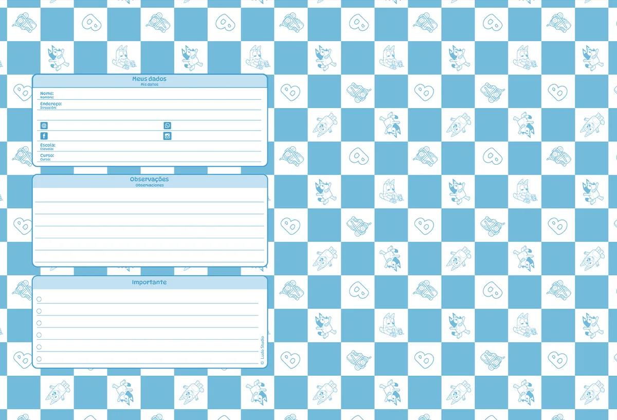 CADERNO BROCHURA CAPA DURA UNIVERSITÁRIO 80 FOLHAS - BLUEY — miniatura 5