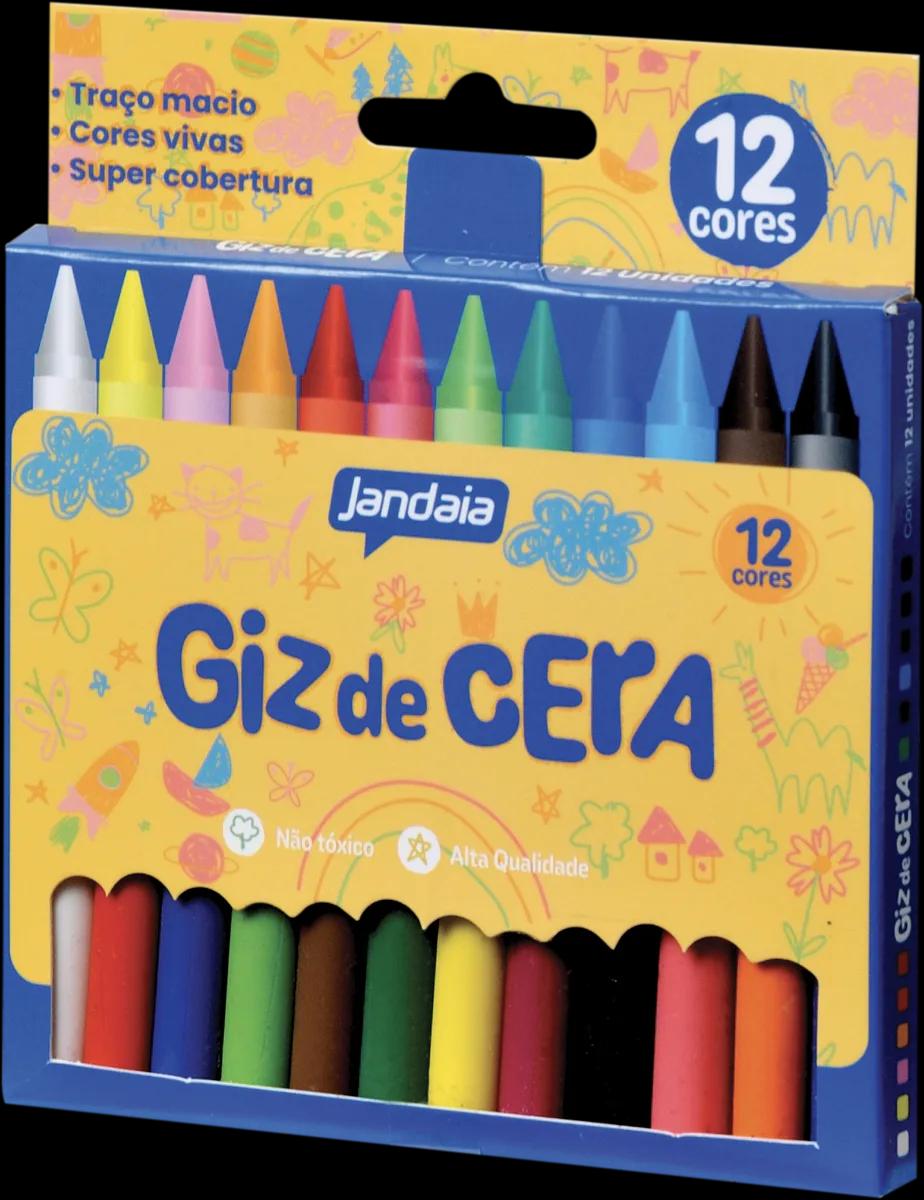 GIZ DE CERA 12 CORES REDONDO - JANDAIA