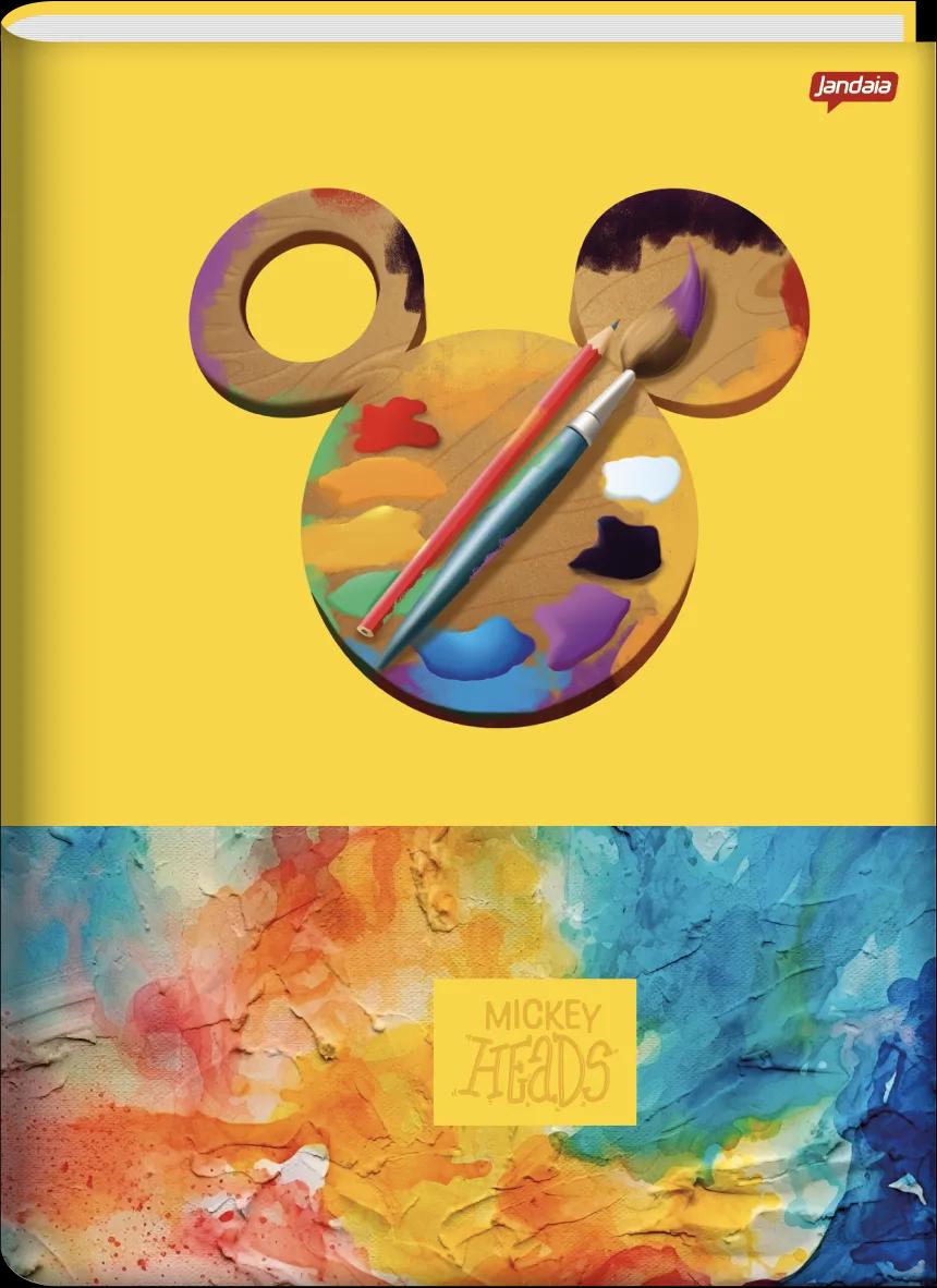 CADERNO BROCHURA CAPA DURA UNIVERSITÁRIO 80 FOLHAS - MICKEY HEADS — miniatura 3
