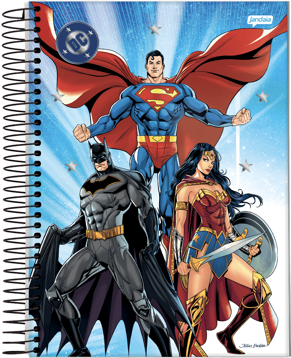 CADERNO ESPIRAL UNIVERSITÁRIO CAPA DURA 01 MATÉRIA 80 FOLHAS - DC COMICS — miniatura 2
