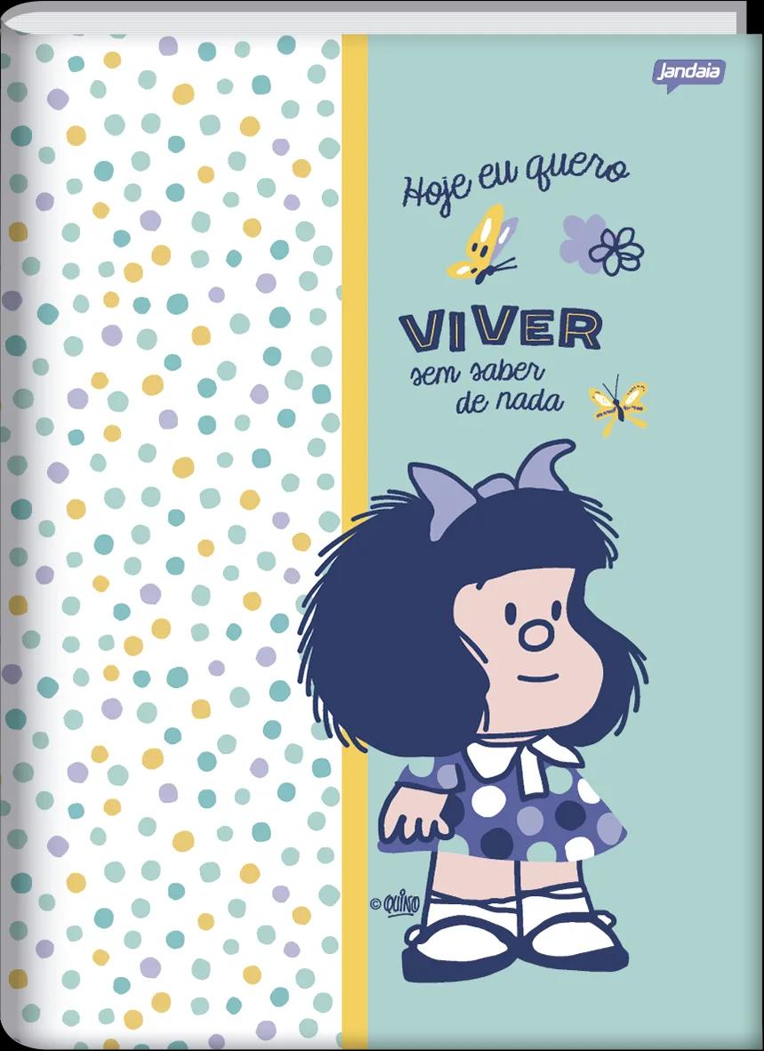 CADERNO BROCHURA CAPA DURA 1/4 80 FOLHAS - MAFALDA