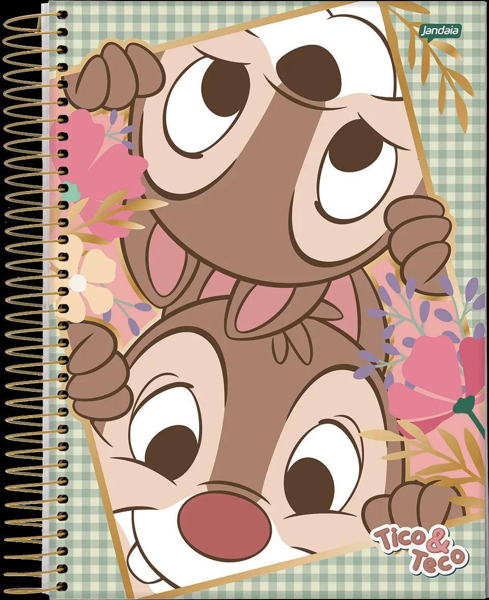 CADERNO ESPIRAL UNIVERSITÁRIO CAPA DURA 01 MATÉRIA 80 FOLHAS - TICO E TECO