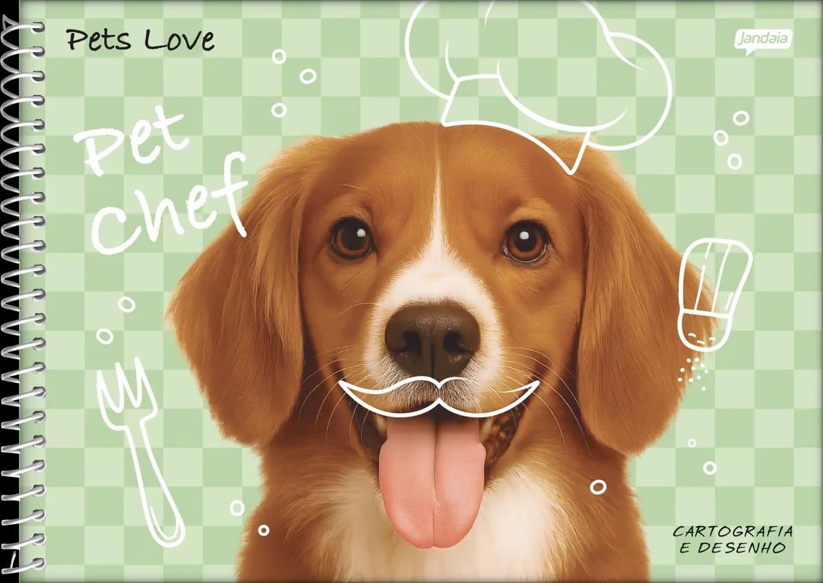 CADERNO ESPIRAL CAPA DURA 80 FOLHAS CARTOGRAFIA - PET'S LOVE — miniatura 2