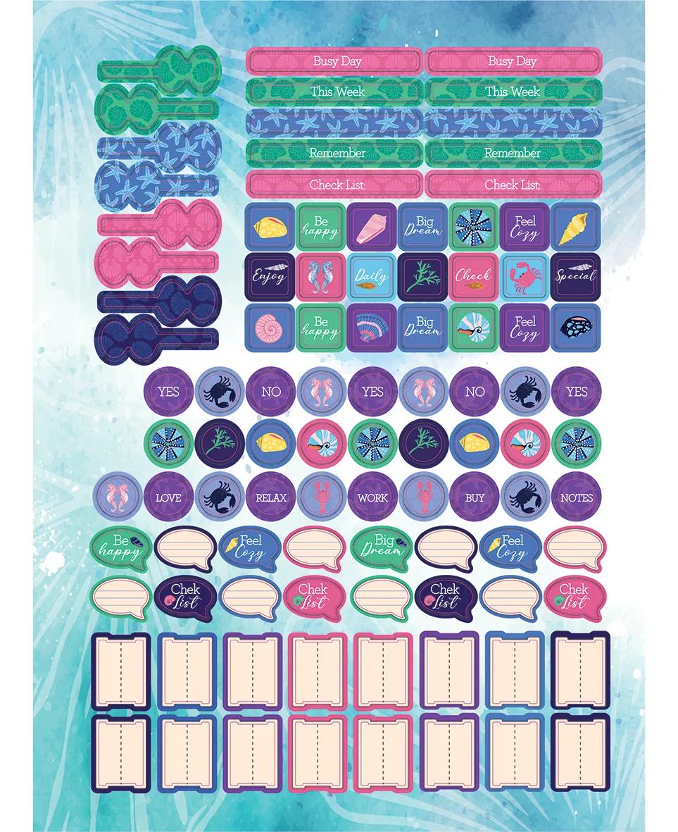 CADERNO ESPIRAL UNIVERSITÁRIO CAPA DURA 01 MATÉRIA 80 FOLHAS - SEA LIFE — miniatura 8