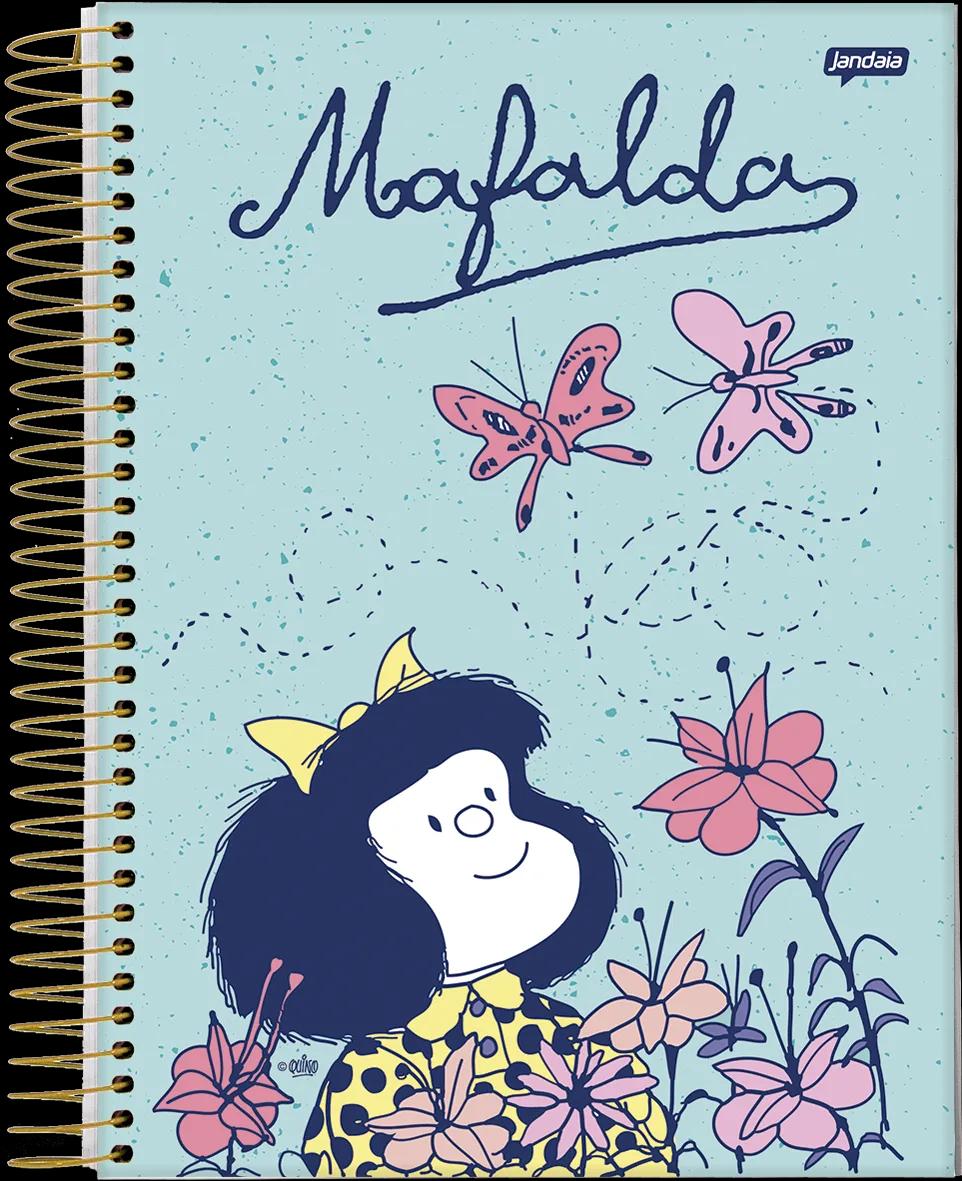 CADERNO ESPIRAL UNIVERSITÁRIO CAPA DURA 01 MATÉRIA 80 FOLHAS - MAFALDA — miniatura 4