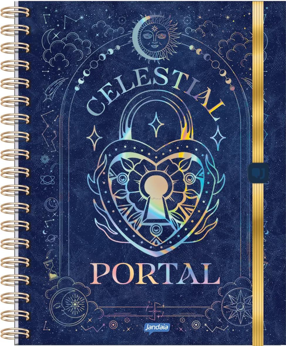 CADERNO COLLEGE CAPA DURA 80 FOLHAS NEO - MYSTIC