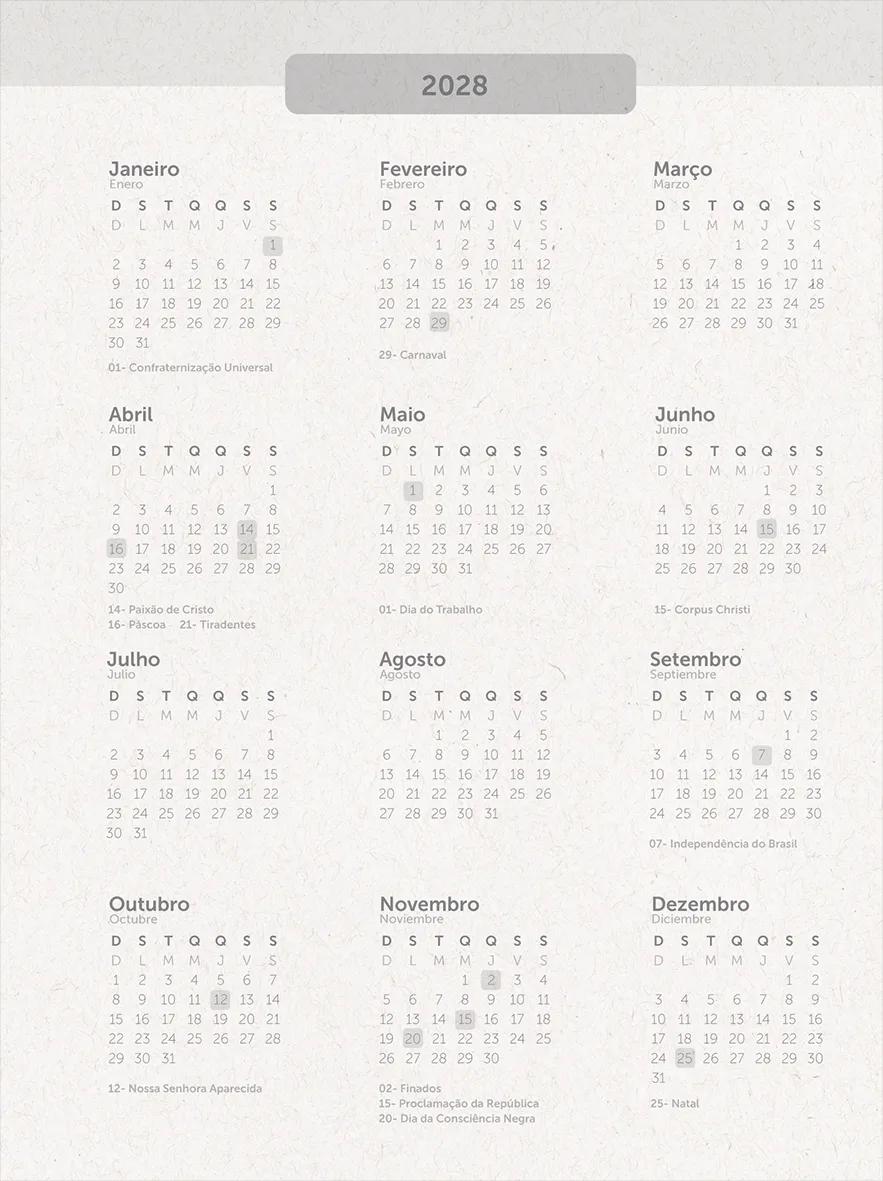 AGENDA DIÁRIA ESPIRAL 133X178MM 176FLS - ECO LÍNEA — miniatura 5