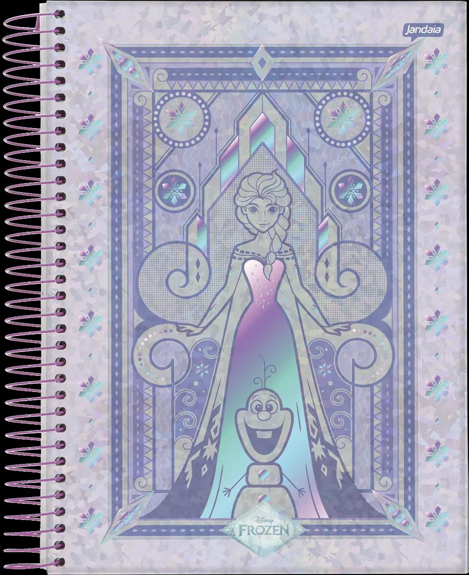 CADERNO ESPIRAL CAPA DURA 1/4 80 FOLHAS - FROZEN — miniatura 2