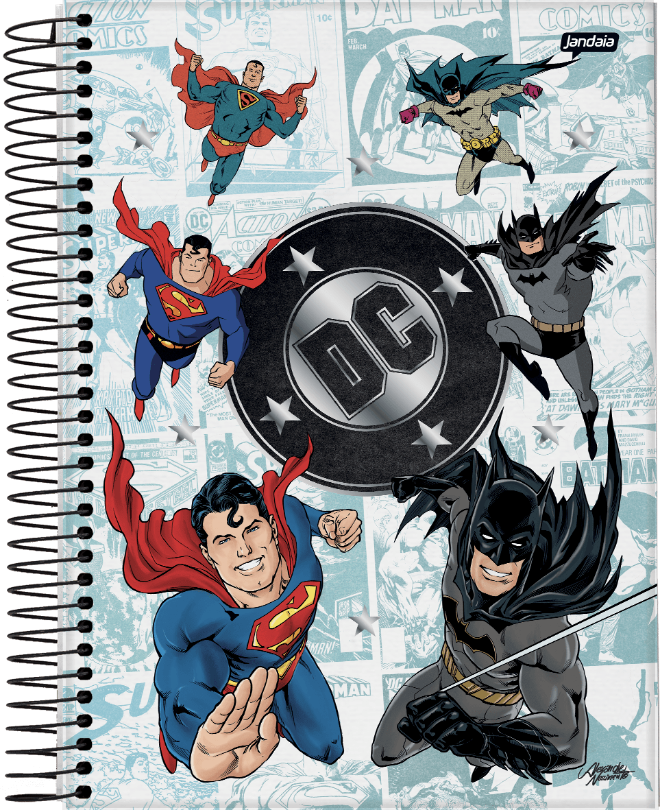 CADERNO ESPIRAL UNIVERSITÁRIO CAPA DURA 20 MATÉRIAS 320 FOLHAS - DC COMICS — miniatura 4