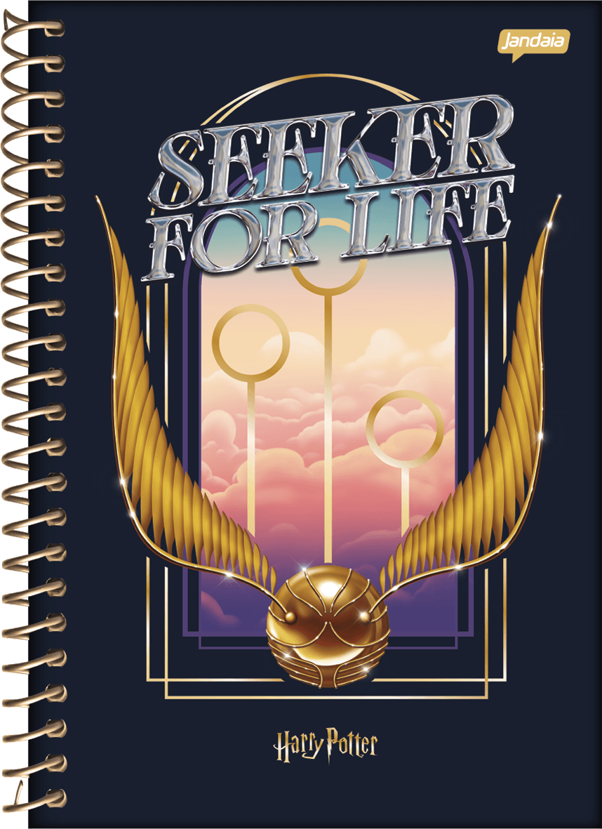 CADERNO ESPIRAL CAPA DURA 1/4 96 FOLHAS - HARRY POTTER — miniatura 2