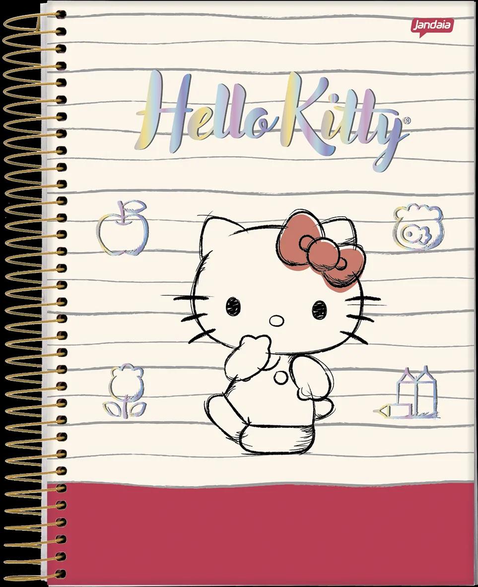 CADERNO ESPIRAL CAPA DURA 01 MATÉRIA COLLEGE - HELLO KITTY — miniatura 5