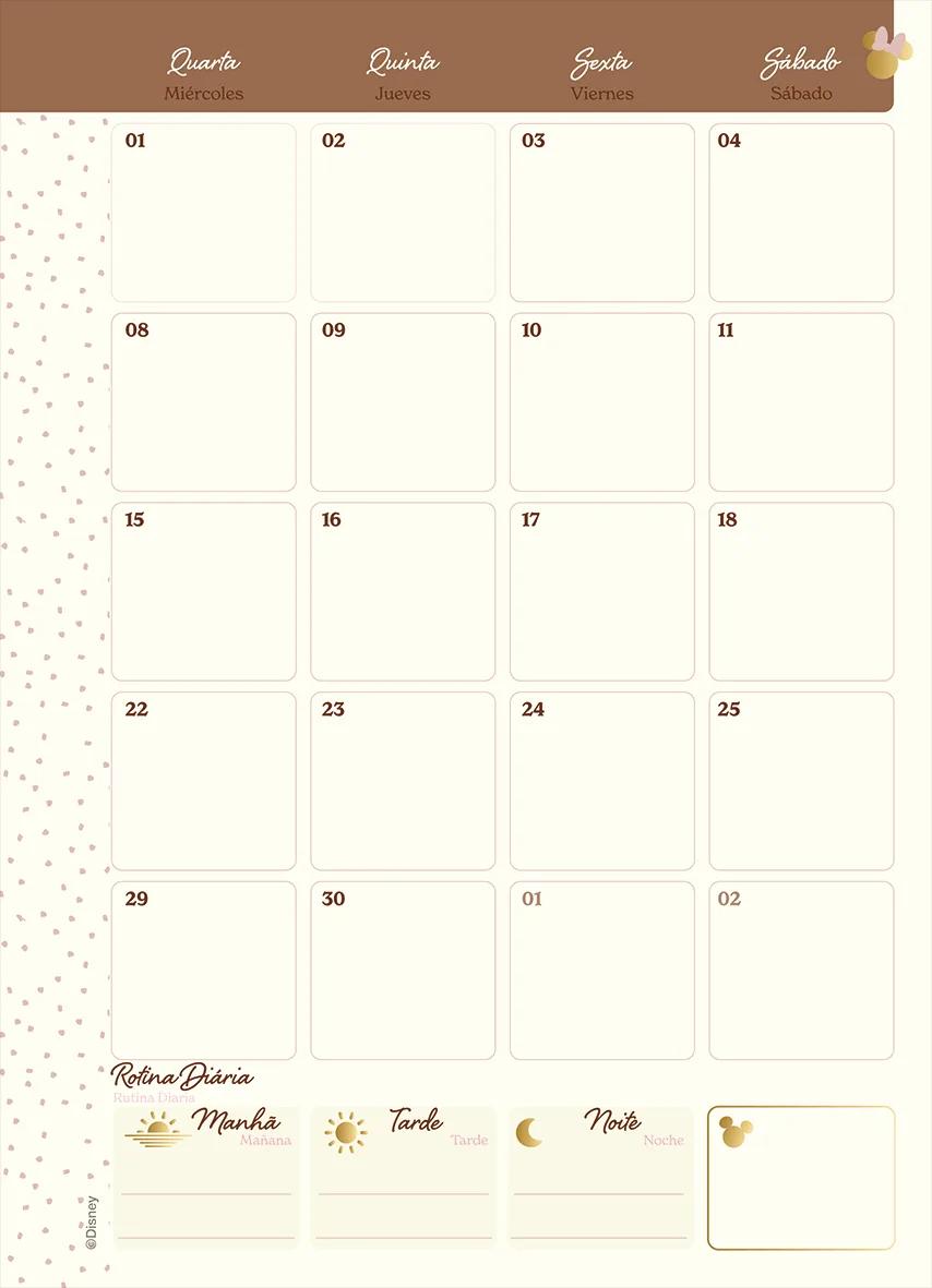 AGENDA PLANEJAMENTO ESPIRAL 175X242MM - MICKEY & MINNIE ARTS KRAFT