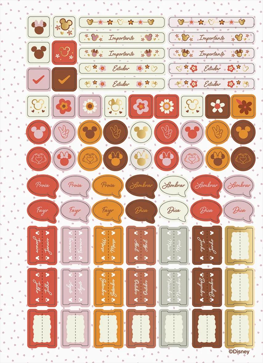 AGENDA PLANEJAMENTO ESPIRAL 175X242MM - MICKEY & MINNIE ARTS KRAFT — miniatura 6