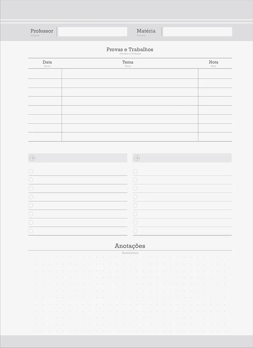 CADERNO ESPIRAL UNIVERSITÁRIO CAPA DURA 15 MATÉRIAS 240 FOLHAS - DOTS E SPOTS — miniatura 6
