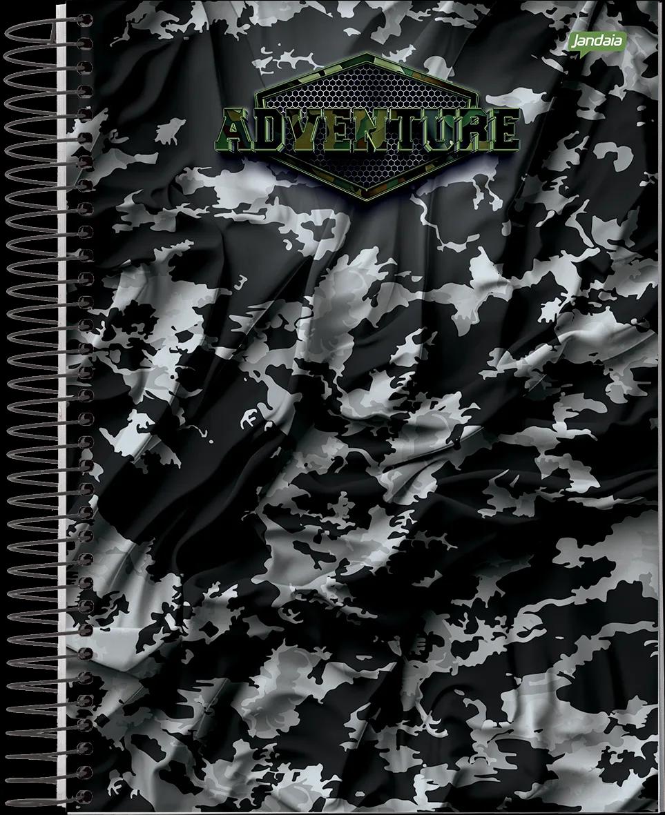 CADERNO ESPIRAL UNIVERSITÁRIO CAPA DURA 12 MATÉRIAS 192 FOLHAS - ADVENTURE
