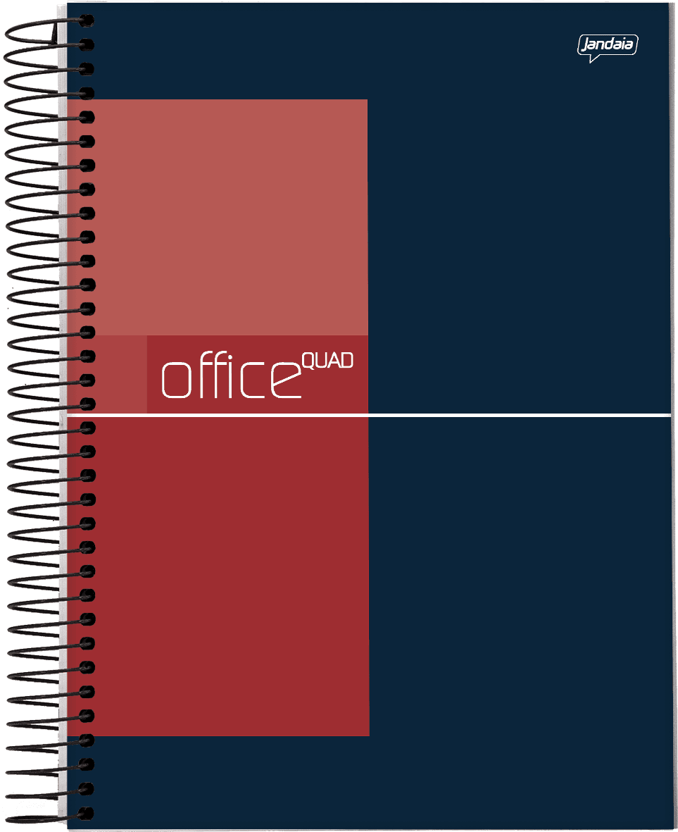 CADERNO ESPIRAL UNIV QUAD 200X275MM 96 FOLHAS- OFFICE COLLECTION