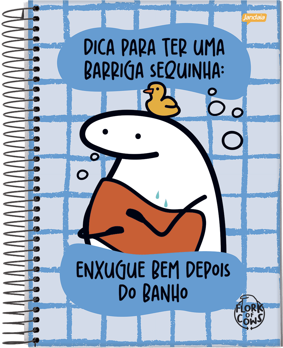 CADERNO ESPIRAL UNIVERSITÁRIO CAPA DURA 01 MATÉRIA 80 FOLHAS - FLORK — miniatura 2