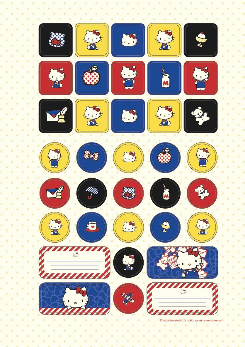 CADERNO GARRA 175X242MM COLLEGE 1X1 NEO 80FLS - HELLO KITTY — miniatura 6
