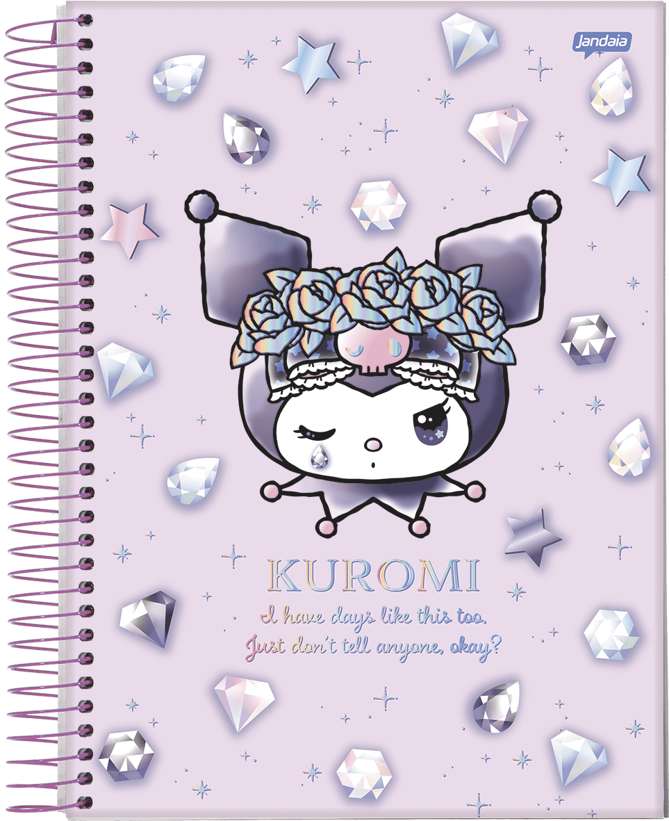CADERNO ESPIRAL CAPA DURA 10 MATÉRIAS COLLEGE - KUROMI — miniatura 2