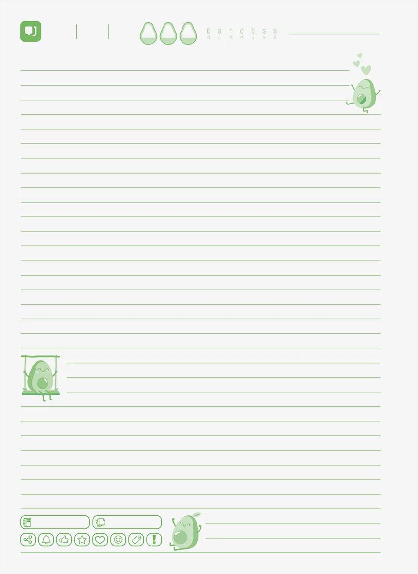 CADERNO ESPIRAL UNIVERSITÁRIO CAPA DURA 10 MATÉRIAS 160 FOLHAS - AVOCADO — miniatura 9