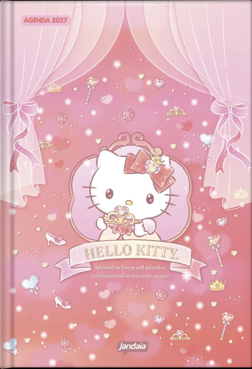 AGENDA DIARIA LOMBADA QUADRADA 138X200MM - HELLO KITTY