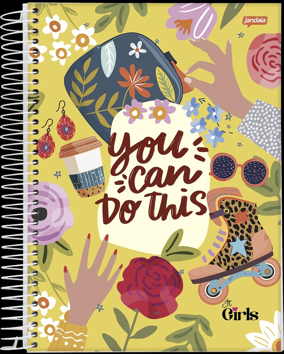 CADERNO ESPIRAL UNIVERSITÁRIO CAPA DURA 01 MATÉRIA 96 FOLHAS -  IT GIRL — miniatura 3