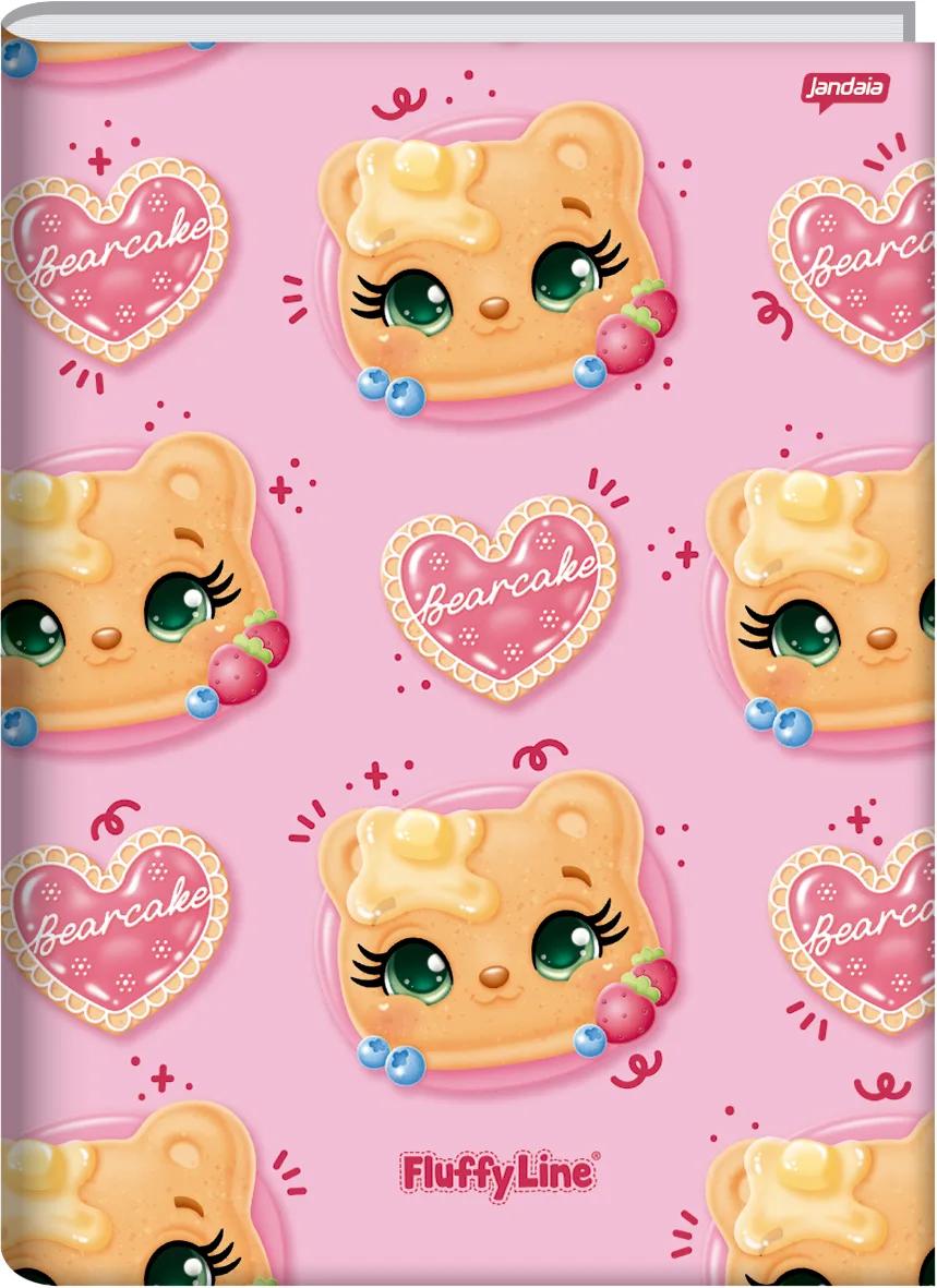 CADERNO BROCHURA CAPA DURA 1/4 80 FOLHAS - FLUFFY