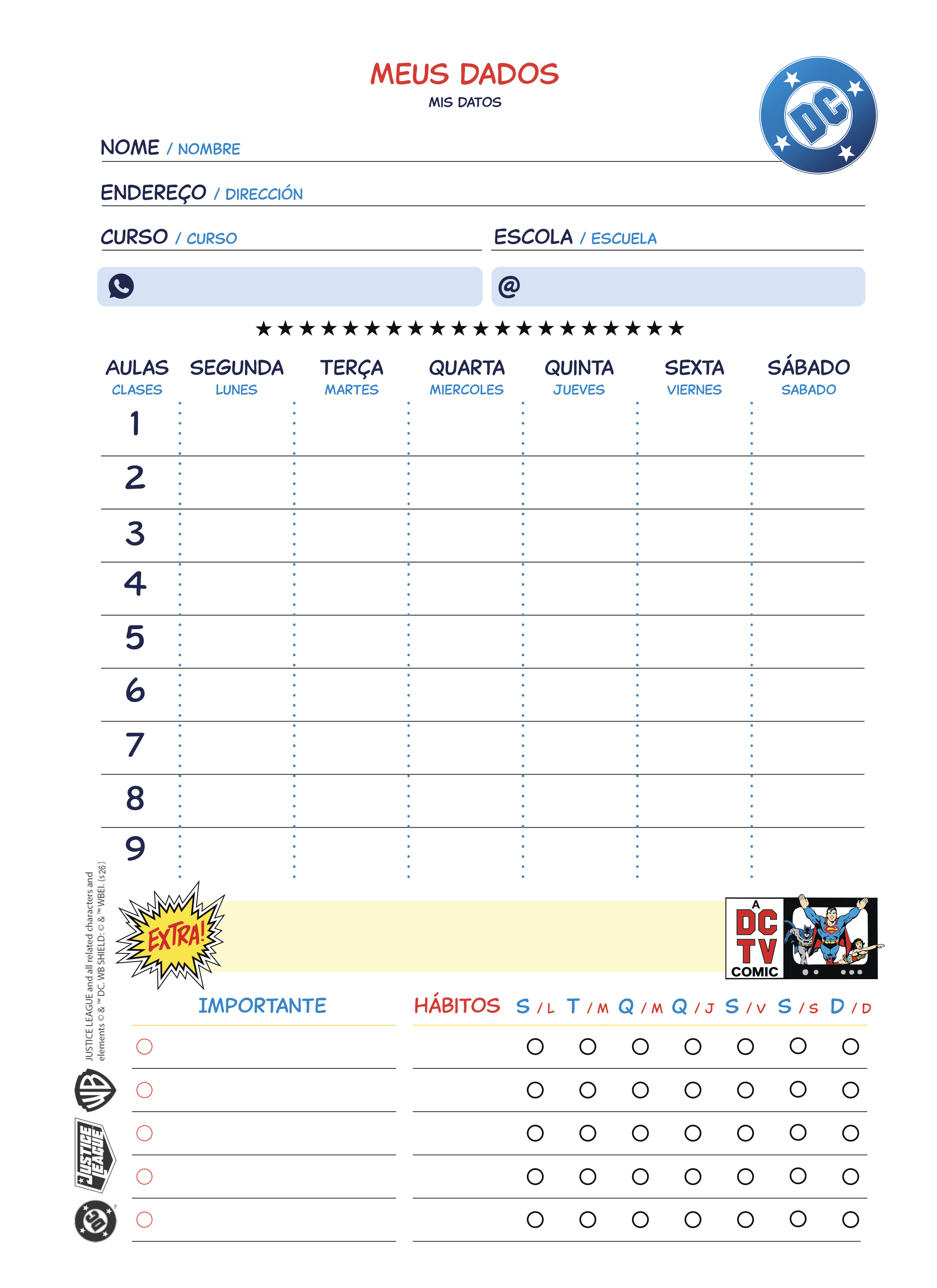 CADERNO ESPIRAL UNIVERSITÁRIO CAPA DURA 15 MATÉRIAS 240 FOLHAS - DC COMICS — miniatura 5