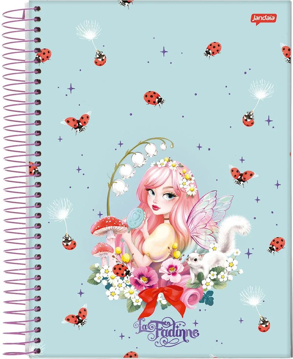 CADERNO ESPIRAL UNIVERSITÁRIO CAPA DURA 01 MATÉRIA 80 FOLHAS - LA FADINNE — miniatura 4