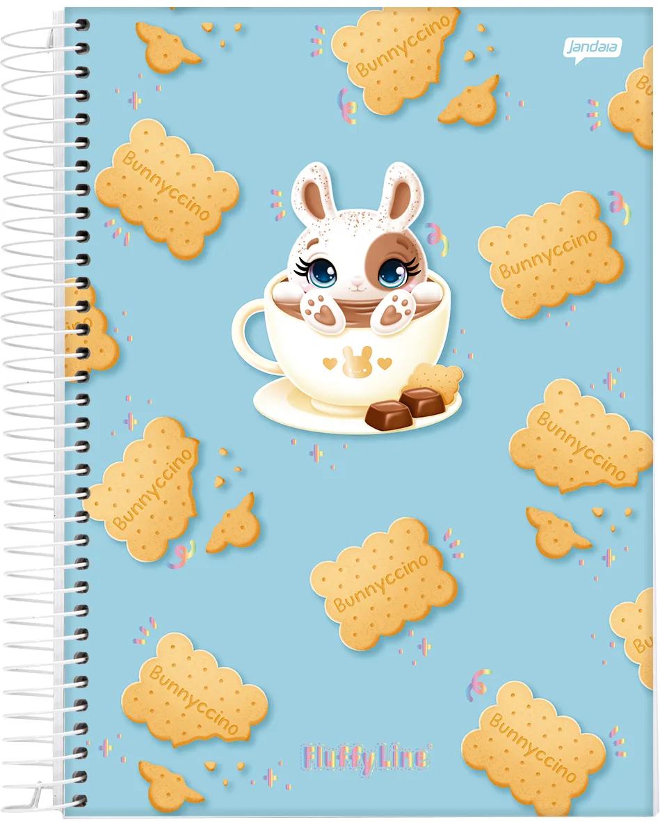 CADERNO ESPIRAL UNIVERSITÁRIO CAPA DURA 15 MATÉRIAS 240 FOLHAS - FLUFFY — miniatura 2