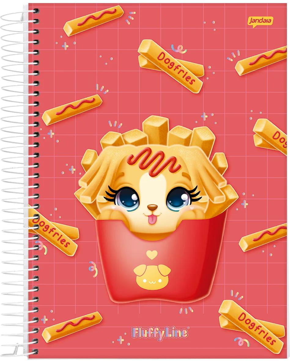 CADERNO ESPIRAL UNIVERSITÁRIO CAPA DURA 15 MATÉRIAS 240 FOLHAS - FLUFFY — miniatura 3