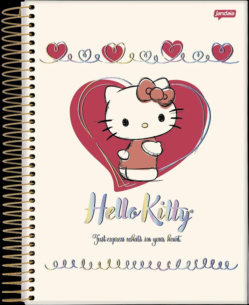 CADERNO ESPIRAL CAPA DURA 01 MATÉRIA COLLEGE - HELLO KITTY — miniatura 2