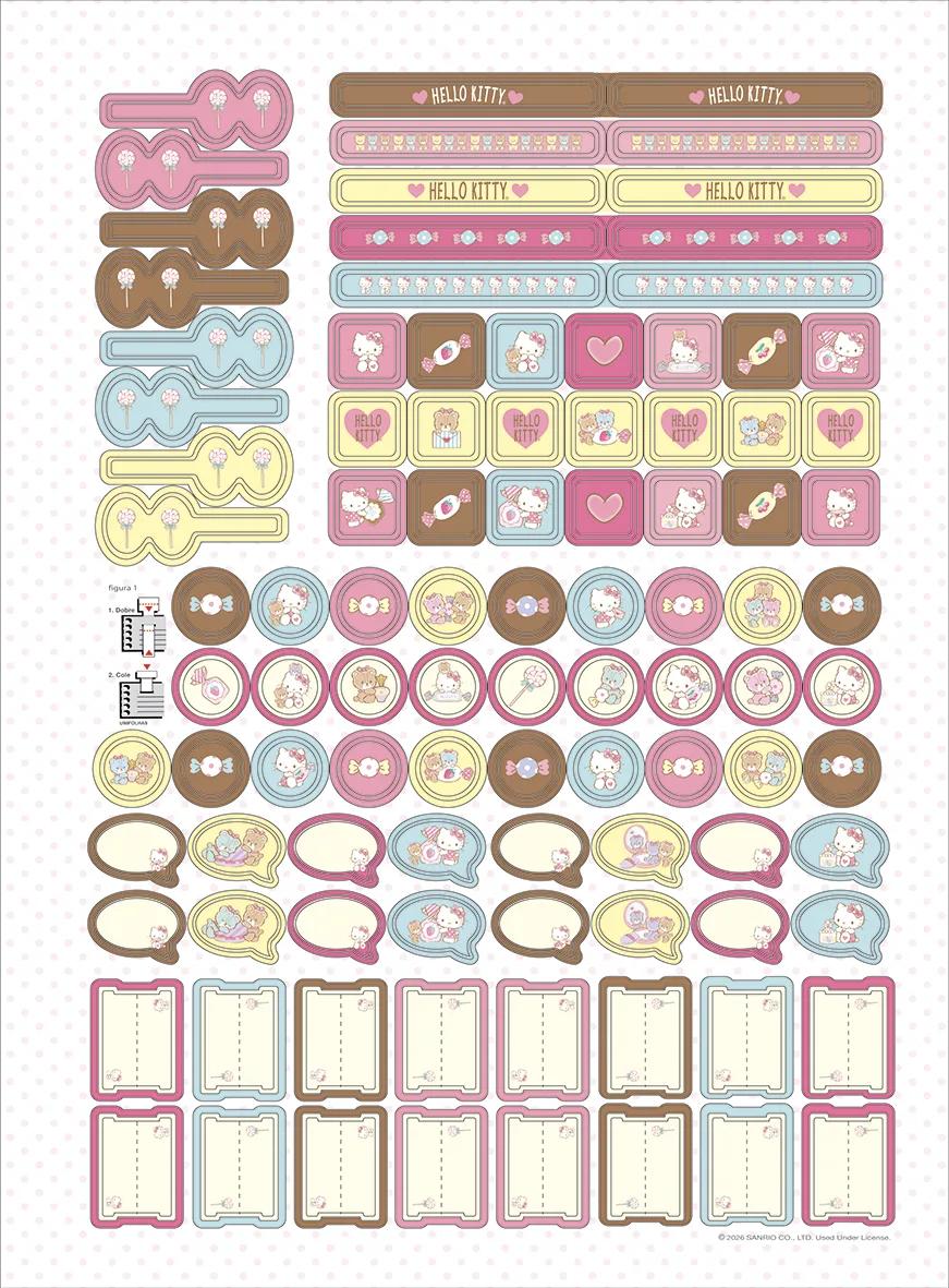 CADERNO ESPIRAL CAPA DURA 1/8 80 FOLHAS - HELLO KITTY — miniatura 7