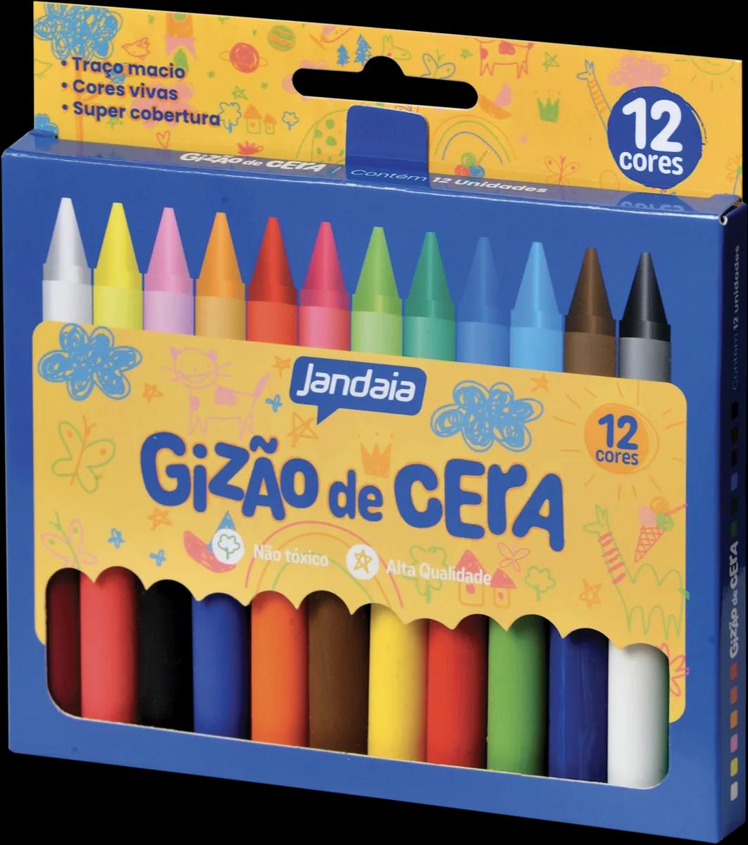 GIZAO DE CERA 12 CORES REDONDO - JANDAIA