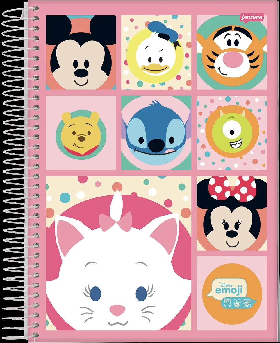 CADERNO ESPIRAL UNIVERSITÁRIO CAPA DURA 15 MATÉRIAS 240 FOLHAS - DISNEY EMOJI — miniatura 3