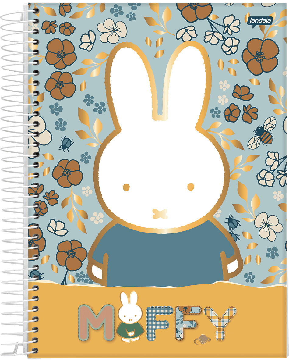 CADERNO ESPIRAL UNIVERSITÁRIO CAPA DURA 01 MATÉRIA 80 FOLHAS - MIFFY
