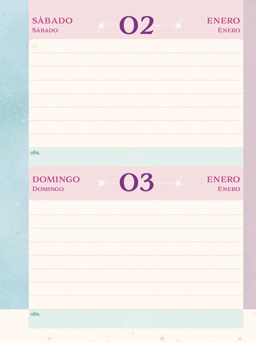 AGENDA DIARIA ESPIRAL 133X178MM 176 FOLHAS - MYSTIC
