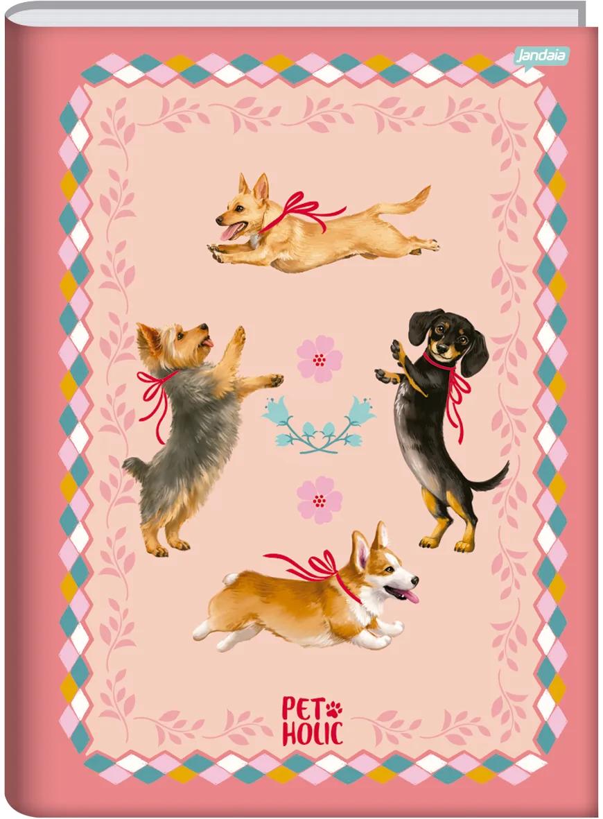 CADERNO BROCHURA CAPA DURA UNIVERSITÁRIO 80 FOLHAS - PET HOLIC