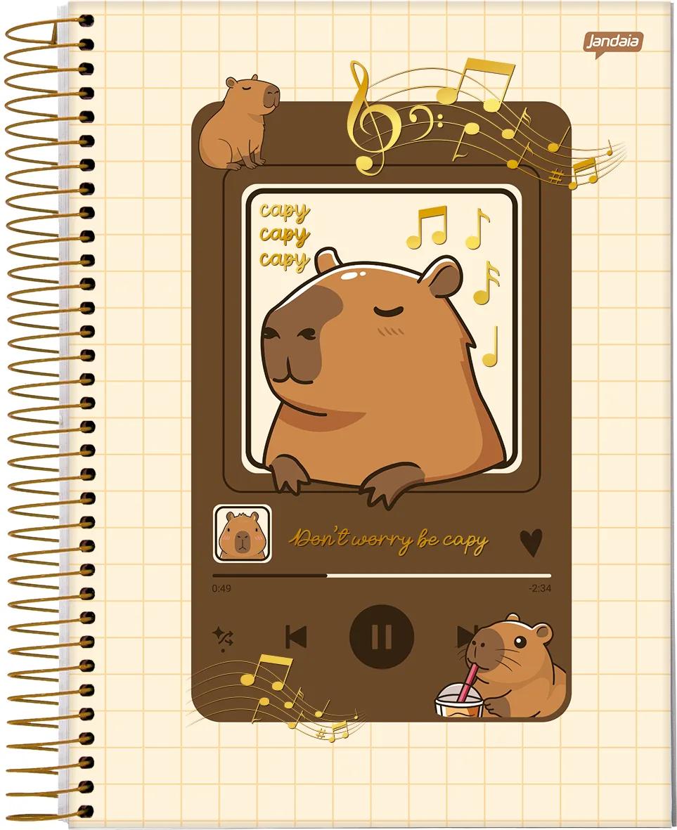 CADERNO ESPIRAL UNIVERSITÁRIO CAPA DURA 01 MATÉRIA 80 FOLHAS - CAPYMOOD