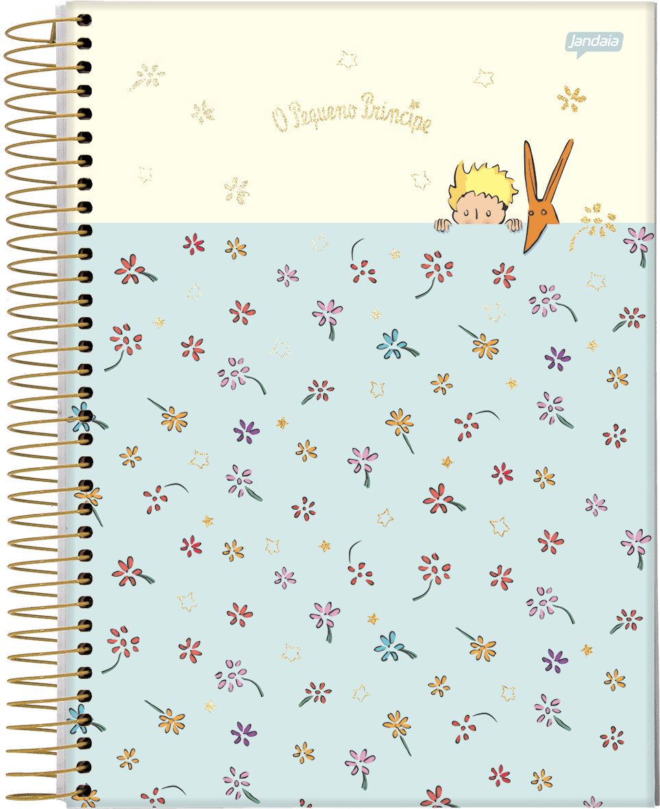 CADERNO ESPIRAL UNIVERSITÁRIO CAPA DURA 01 MATÉRIA 96 FOLHAS - O PEQUENO PRÍNCIPE — miniatura 3